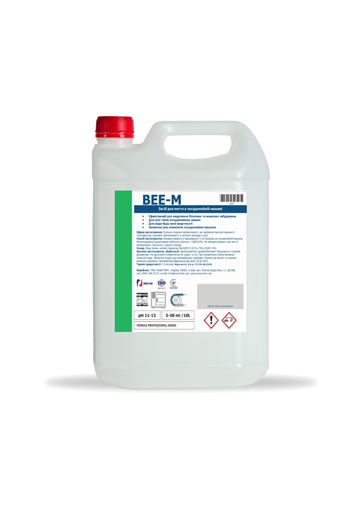 Засіб для миття в посудомийній машині BEE-M, кан.5,5кг